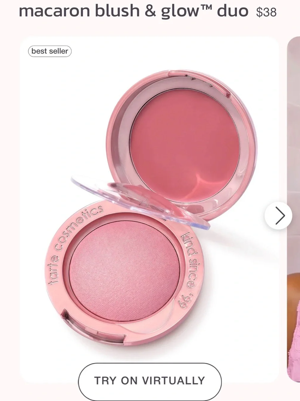 tarte Macaron Blush & Glow Duo — strawberry Bliss